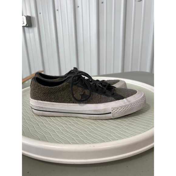 Converse One Star Woolrich Ox Lace-Up Sneakers Womens 7.5 Herbal Green Streetwea - Picture 7 of 8